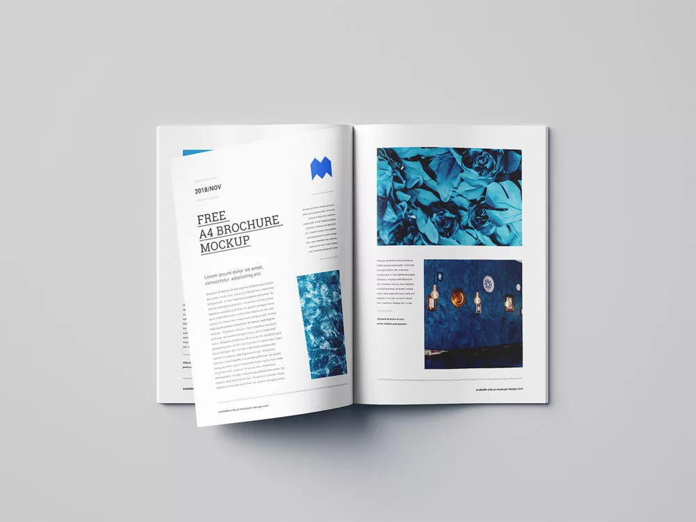 Free A4 Brochure Mockup
