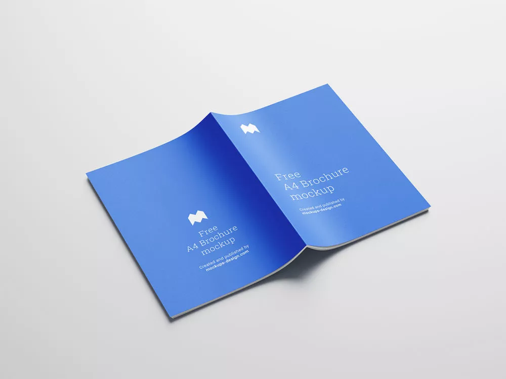 Free A4 Brochure Mockup