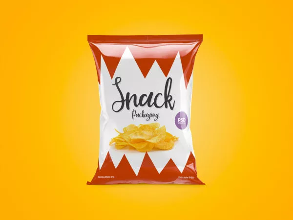 Free Snack Packaging Mockup