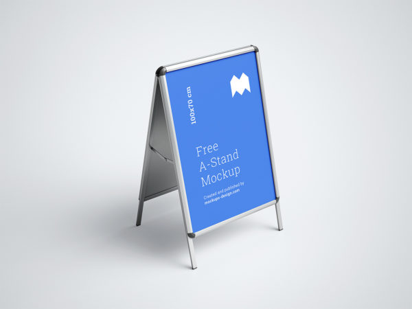 A-Frame Sign Free Mockup