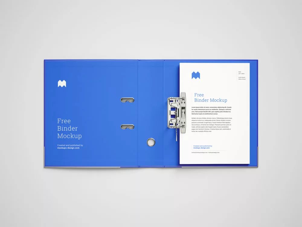 Free Binder Mockup