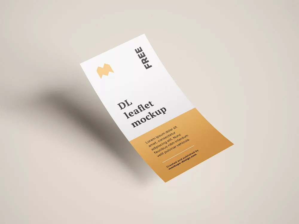 Flying DL Leaflets Free Mockup