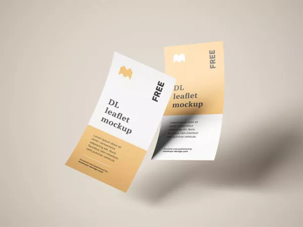 Flying DL Leaflets Mockups