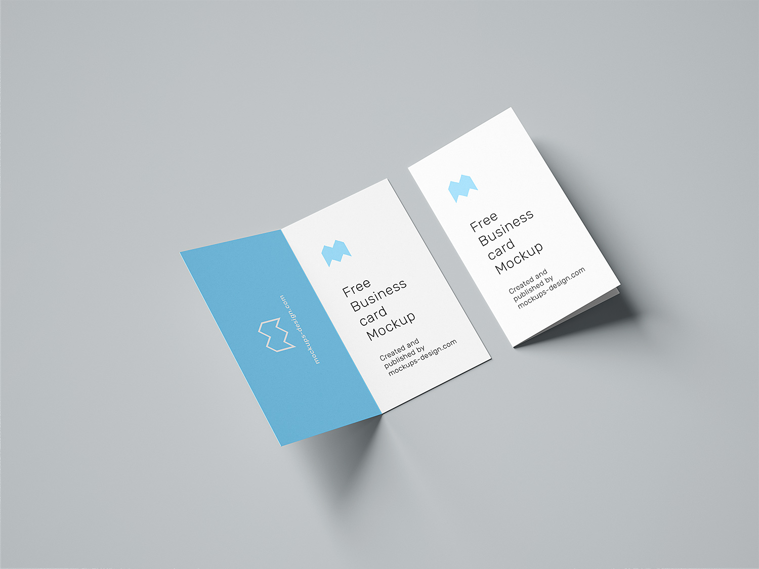 Folded Business Card Free Mockup  Free Mockup With Regard To Fold Over Business Card Template