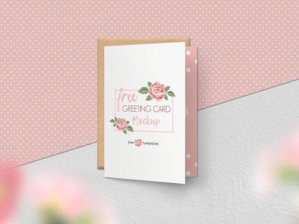 Free Greeting Card Mockup Set