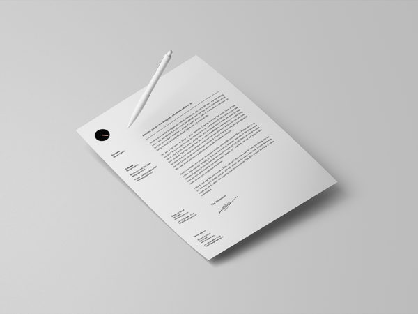 Free Letterhead Stationary Mockup