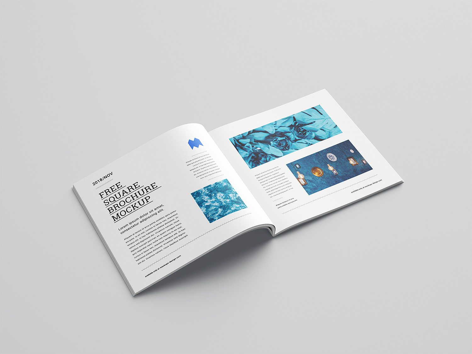 Download Free Square Brochure Mockup | Free Mockup