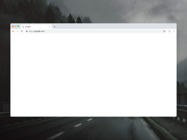 Google Chrome Free Mockup