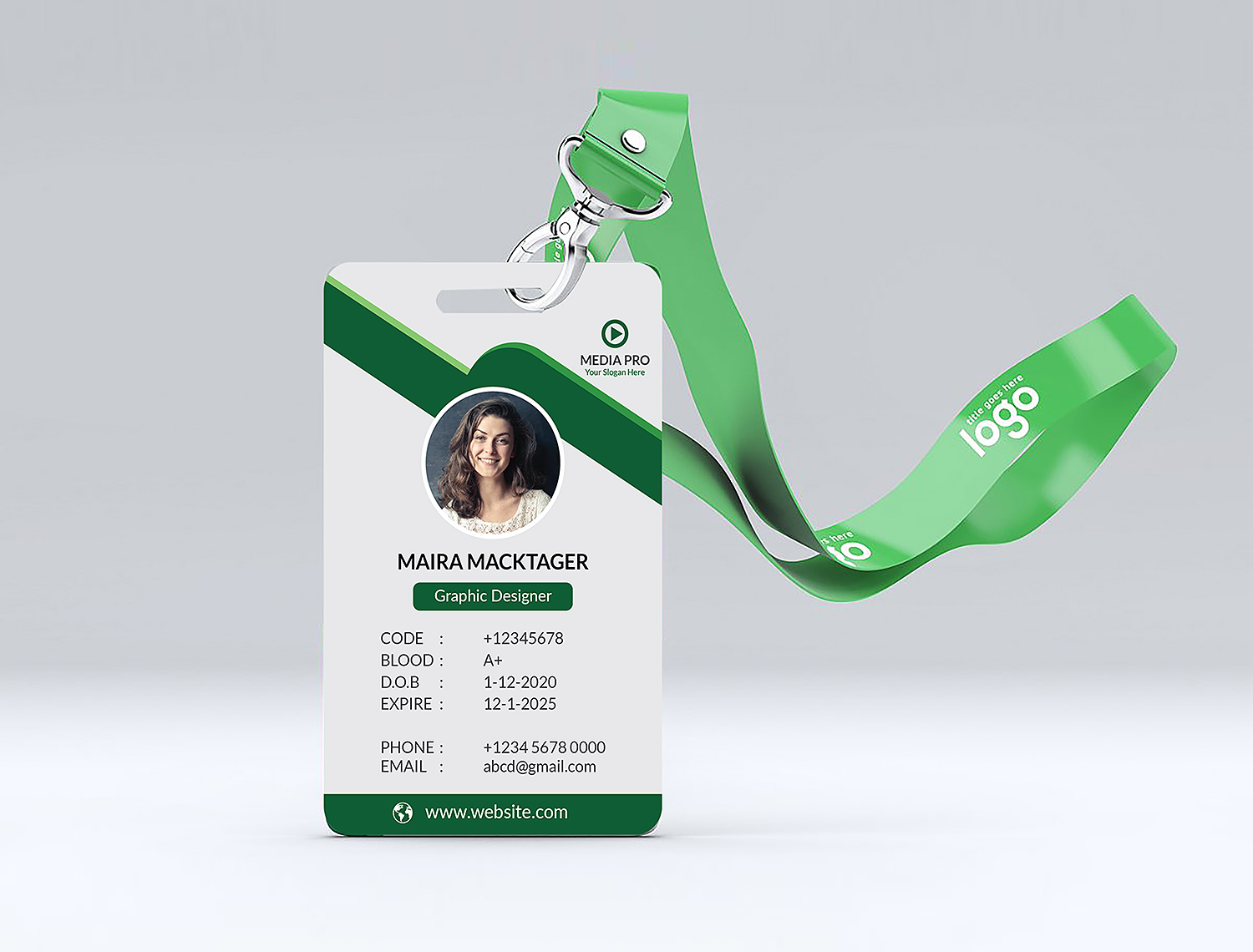 ID Card Free Mockup  Free Mockup For Id Card Design Template Psd Free Download