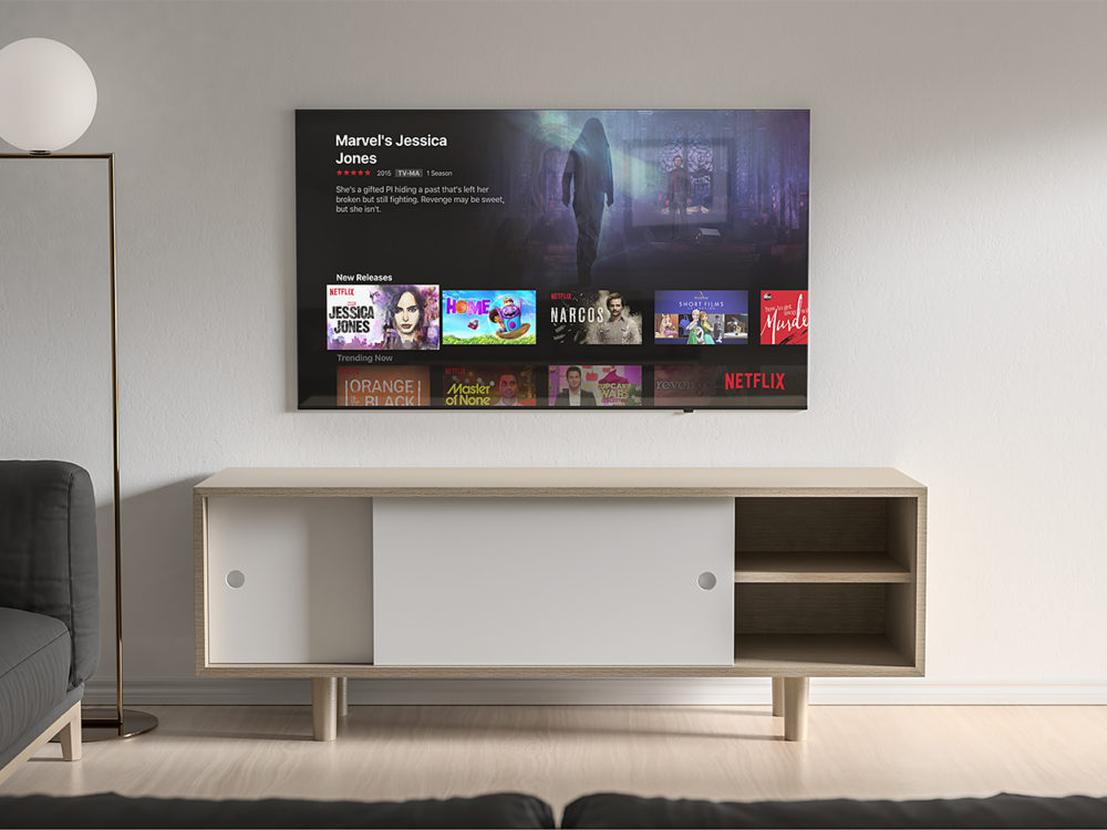 Modern TV Mockup Free