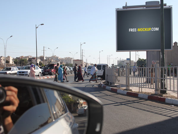 Outdoor Advertising Billboard Free Mockup