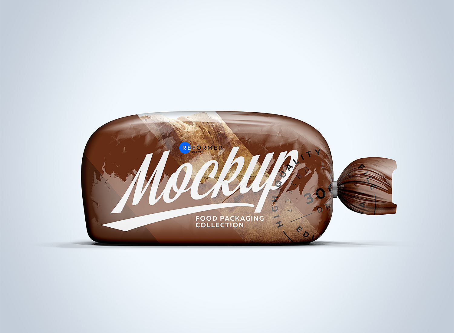 Download Plastic Bag with Clip for Bread Free Mockup | Free Mockup