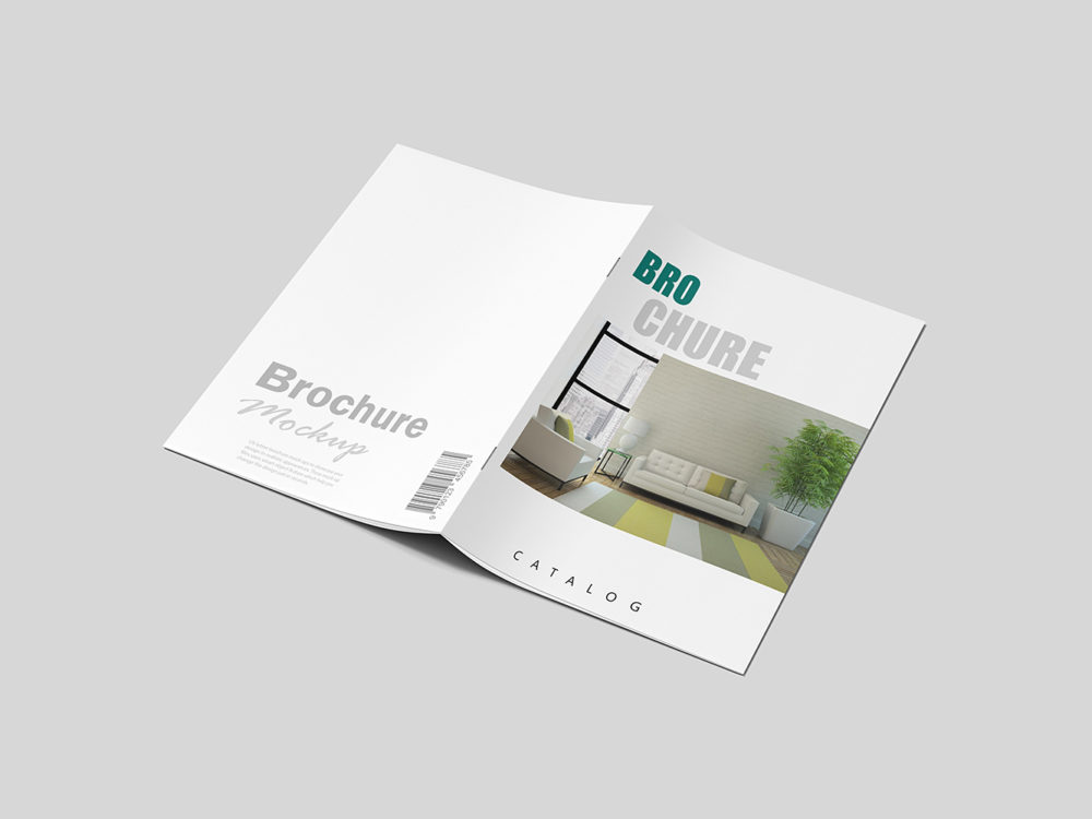 Realistic Brochure Mockup Free