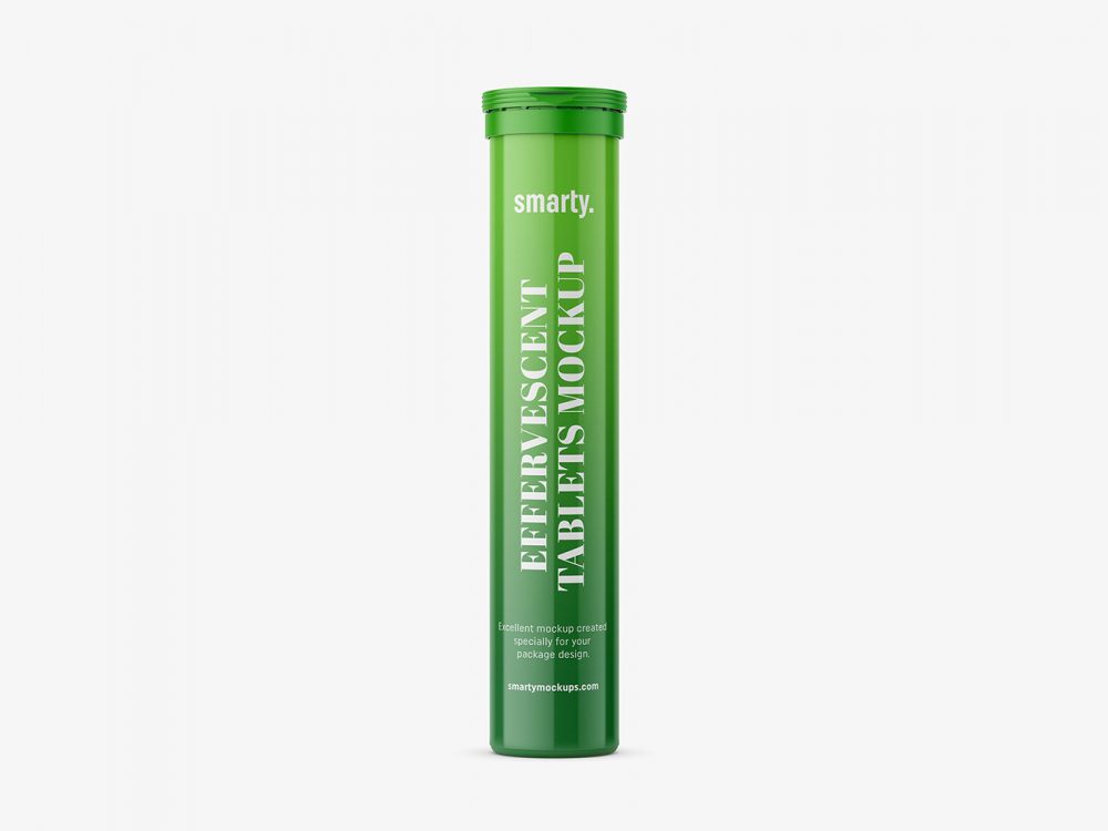 Effervescent Tablets Packaging Mockup