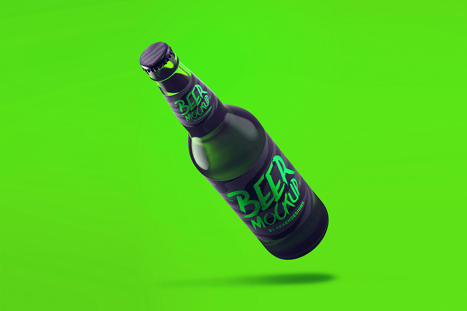 Free Beer Bottle Mockup Free Beer Bottle Mockup