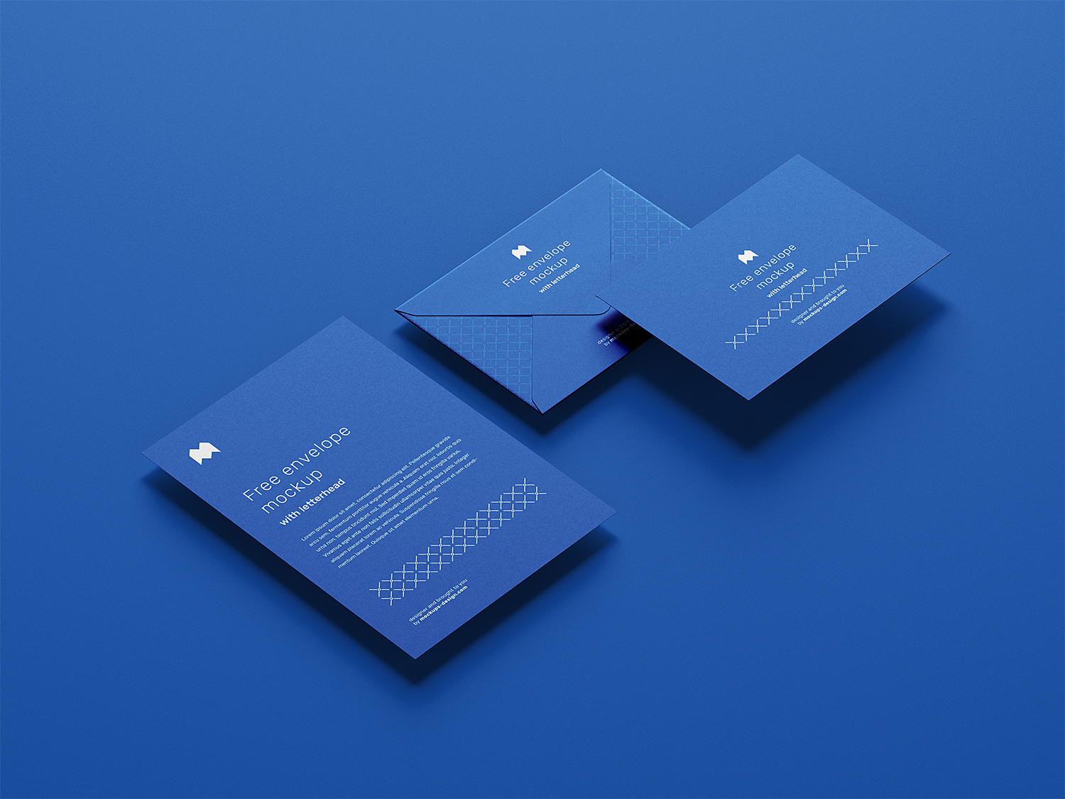 Download Free Envelope with Letterhead Mockup | Free Mockup