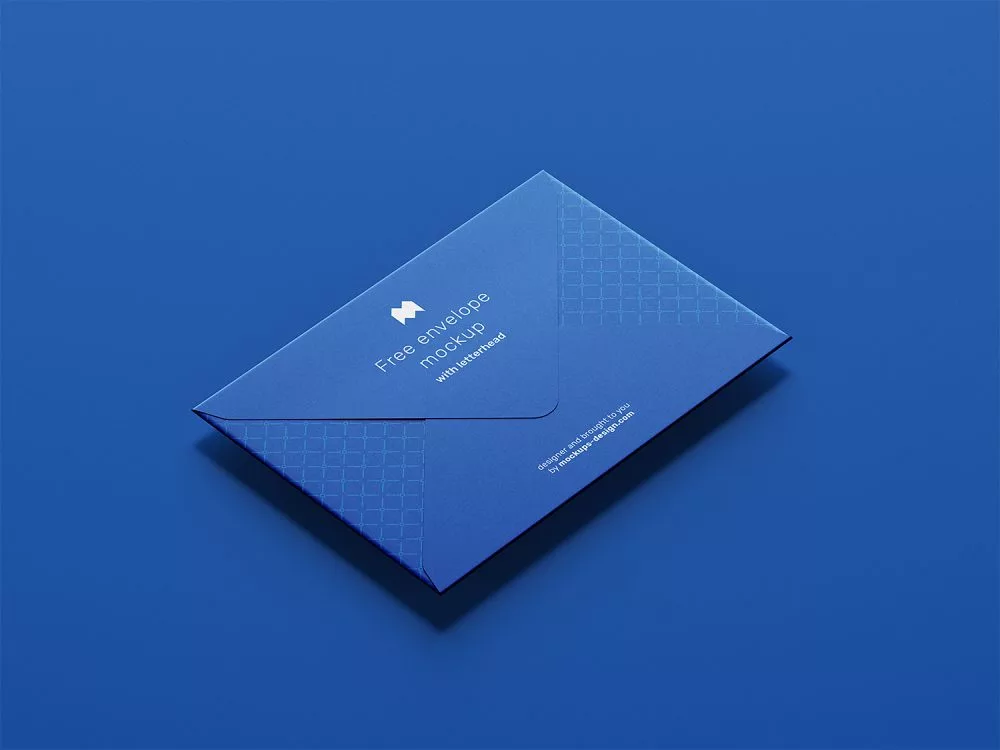 Free Envelope with Letterhead Mockup