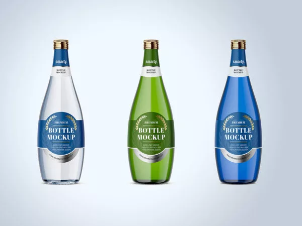 Glass Bottle Mockup