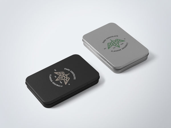 Free Metal Boxes Mockup