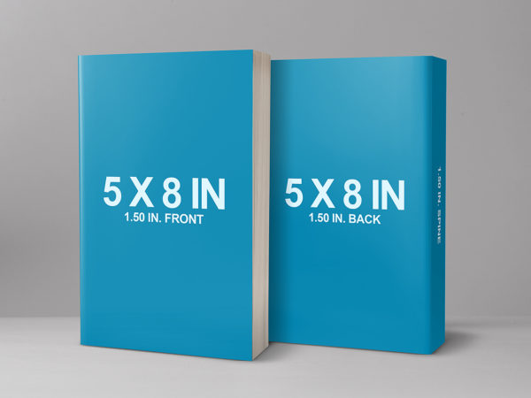 Front and Back Cover Paperback Mockup
