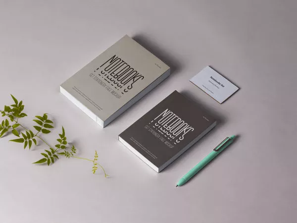 Notebook Stationery Mockup