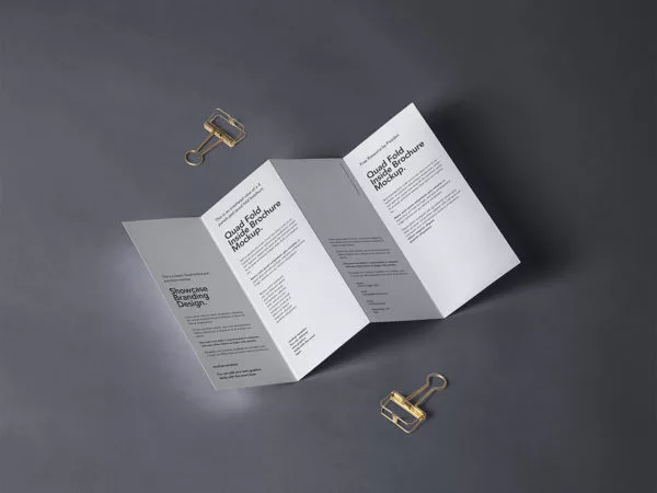 4-Fold Panel Brochure Mockup