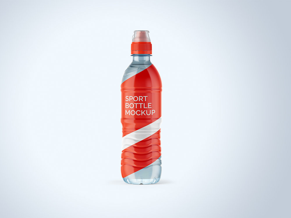 Download Water Sport Bottle Free Mockup 500ml | Free Mockup