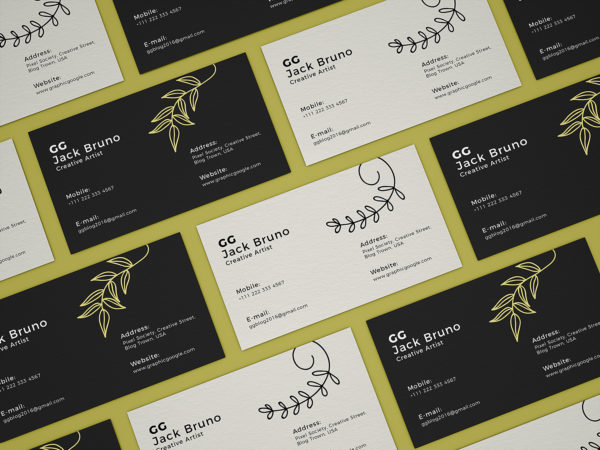 Free Branding Business Card Mockup