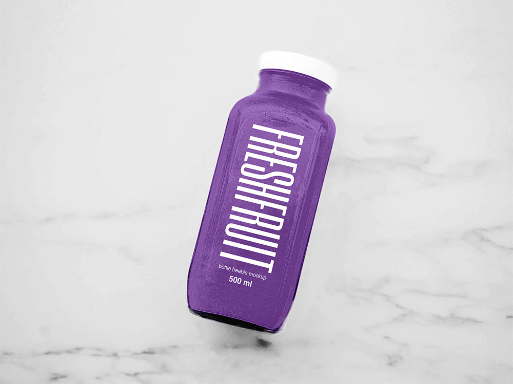 Juice Bottle Free Mockup