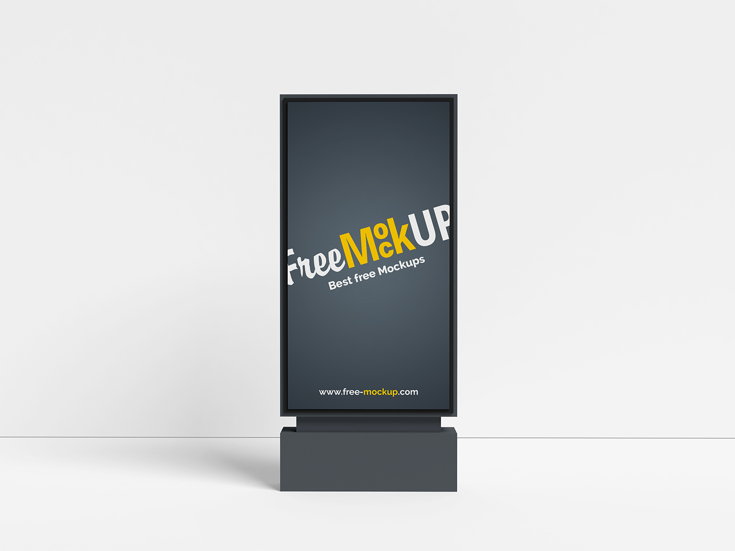Download Minimalist City Light Outdoor Advertising Mockup | Free Mockup