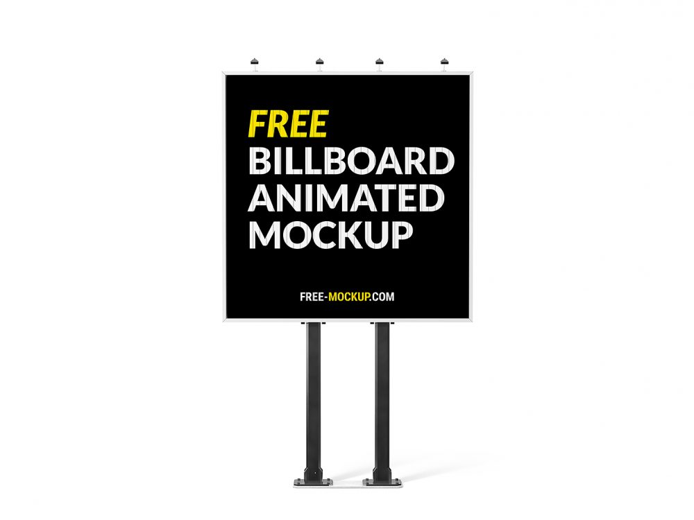 Download Free Billboard Animated Mockup Free Mockup