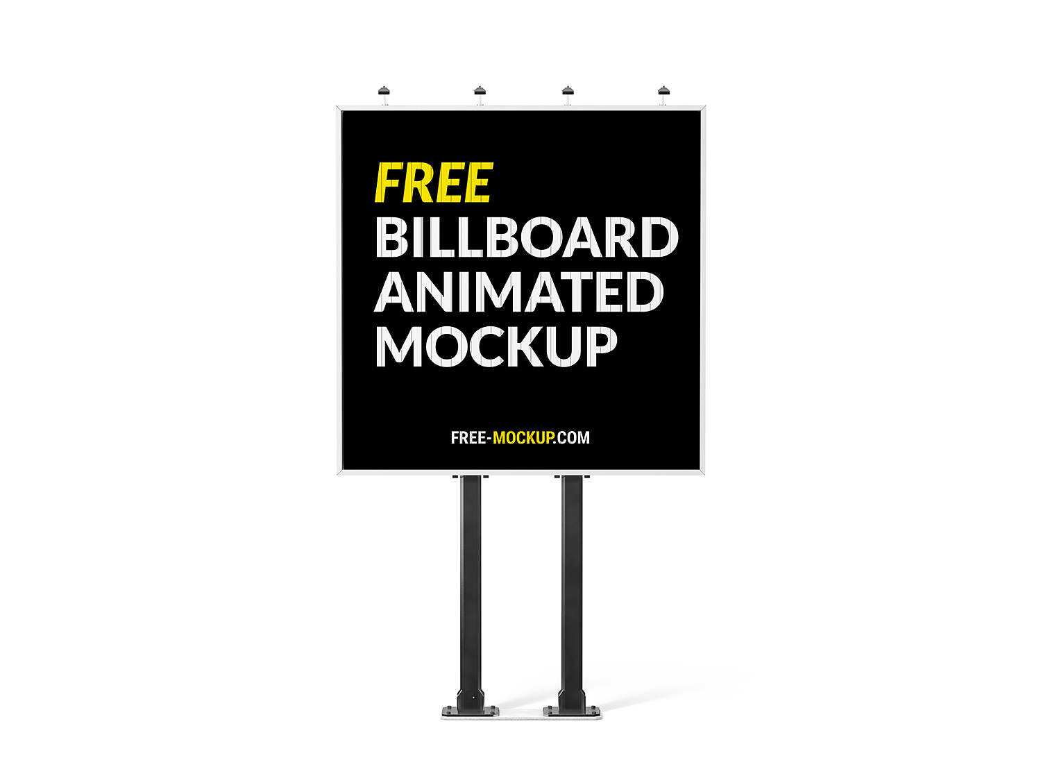Download Free Billboard Animated Mockup Free Mockup