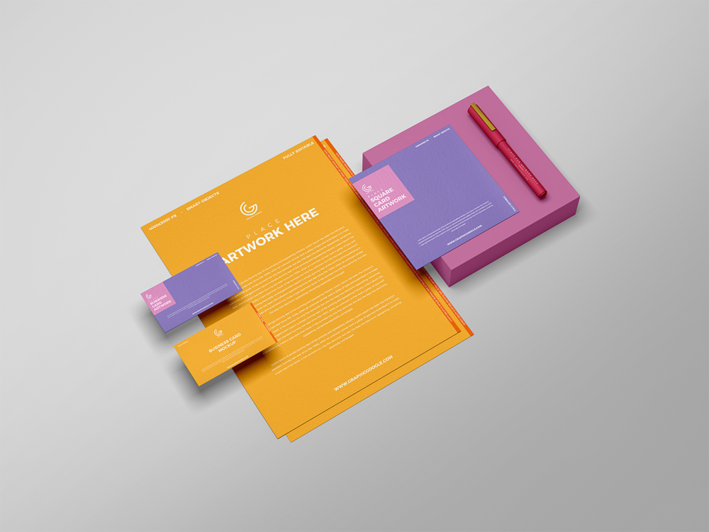 Free Branding Stationery Mockup