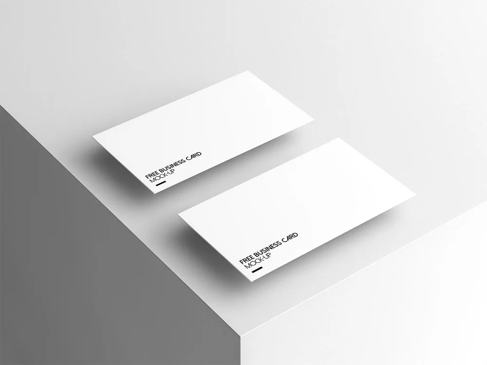 4 Free Business Card Mock-Up