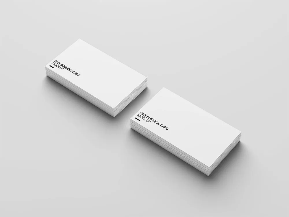 4 Free Business Card Mock-Up