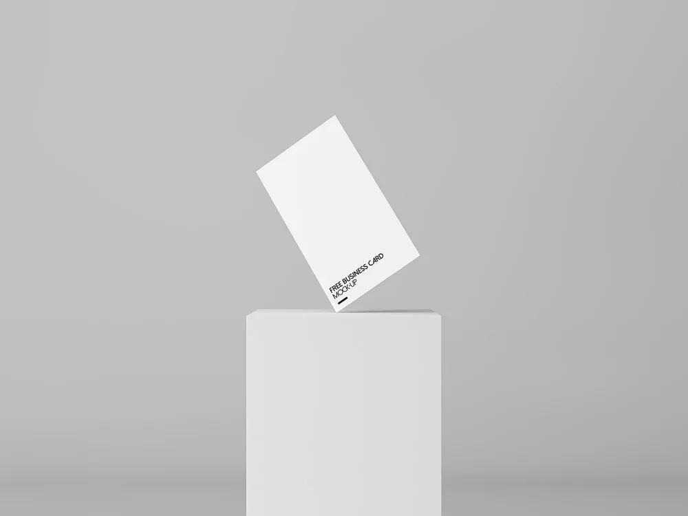 4 Free Business Card Mock-Up