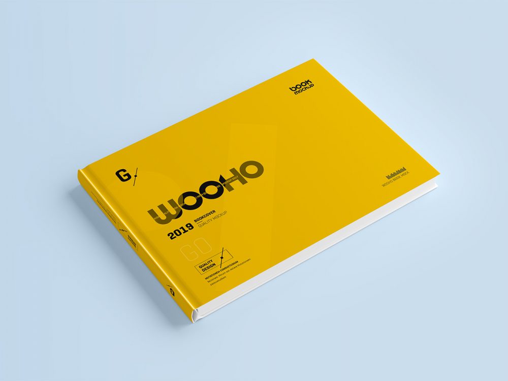 Landscape book mockup