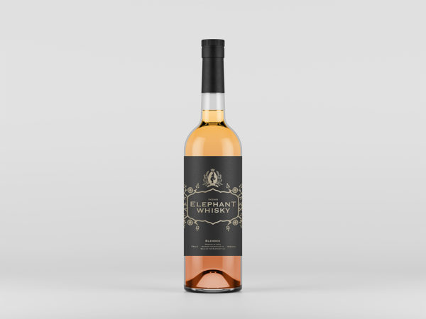 Free Liquor Bottle Mockup Front View