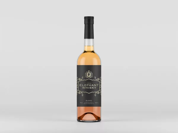 Free Liquor Bottle Mockup Front View