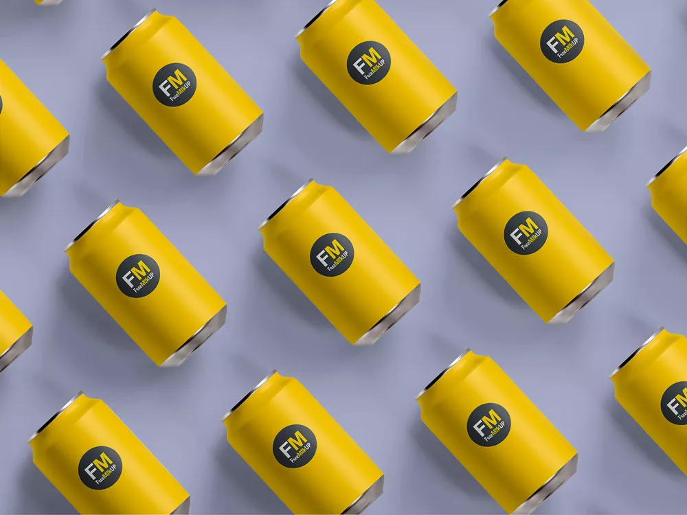 Free Matte Soda Can Mockup