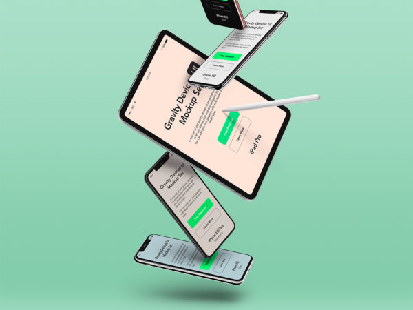 Gravity Devices UI Mockup Set