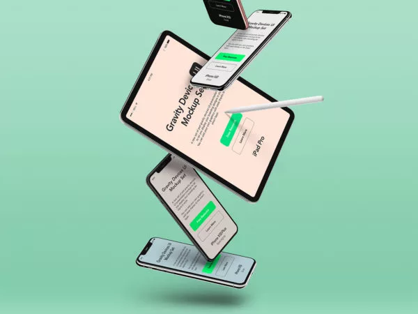Gravity Devices UI Mockup Set