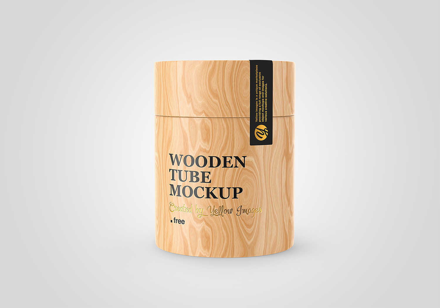 Free Wooden Tube Mockup Free Mockup