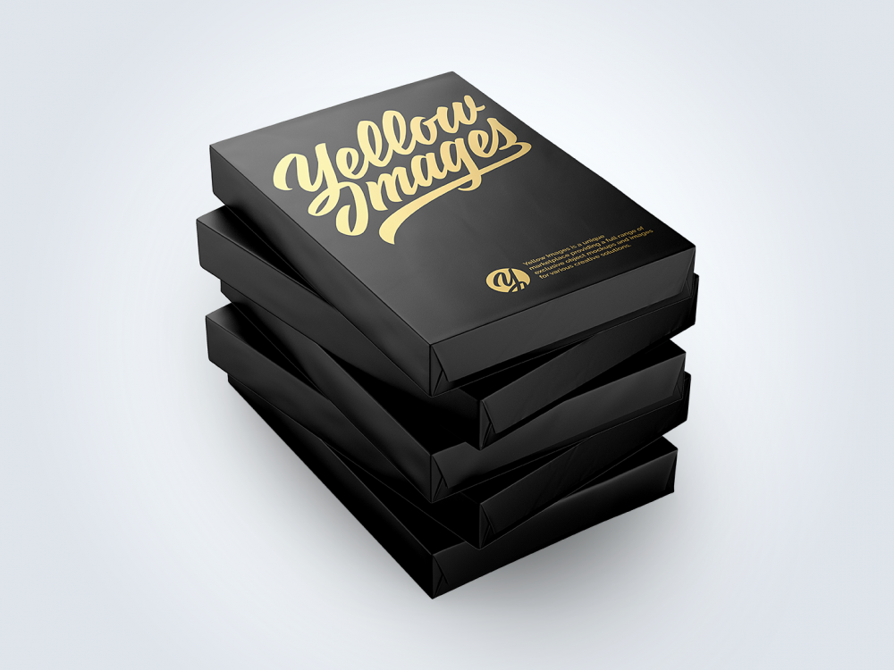 5 Matte A4 Size Paper Sheet Packs Mockup Free Mockup