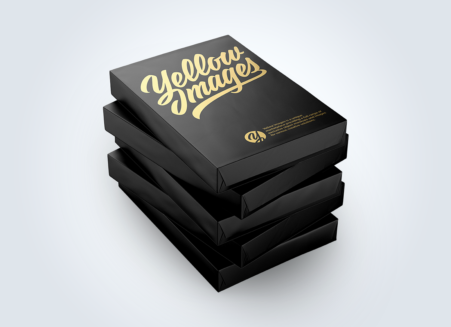 5 Matte A4 Size Paper Sheet Packs Mockup Free Mockup