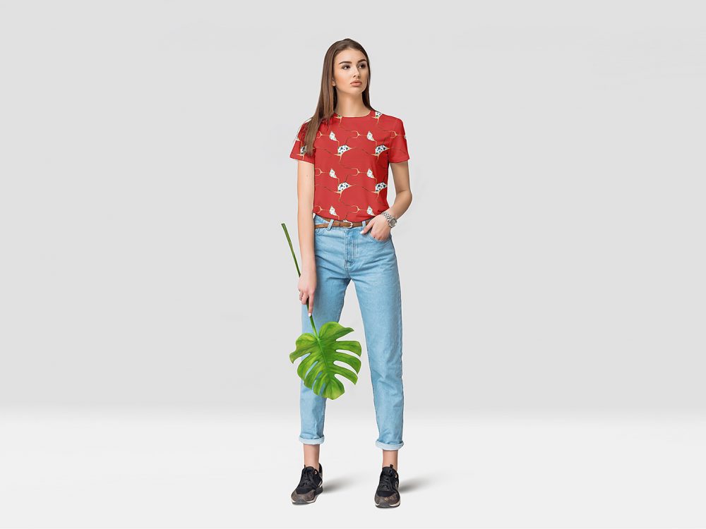 Female T-Shirt Mockup Free Demo