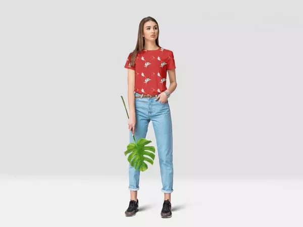 Female T-Shirt Mockup Free Demo