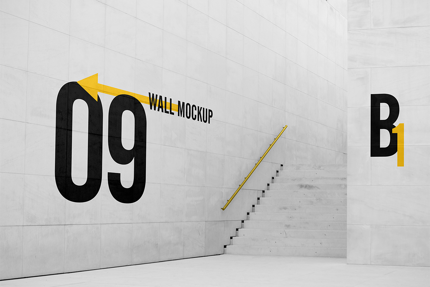 Download Free Big Wall Mockup | Free Mockup