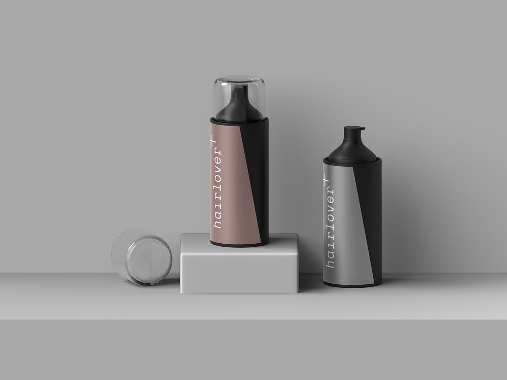 Download Free Hairlover Cosmetic Bottle Mockup | Free Mockup