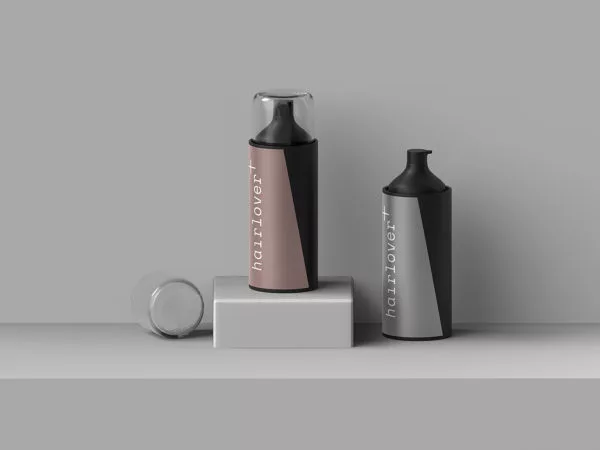 Hairlover Cosmetic Bottle Mockup